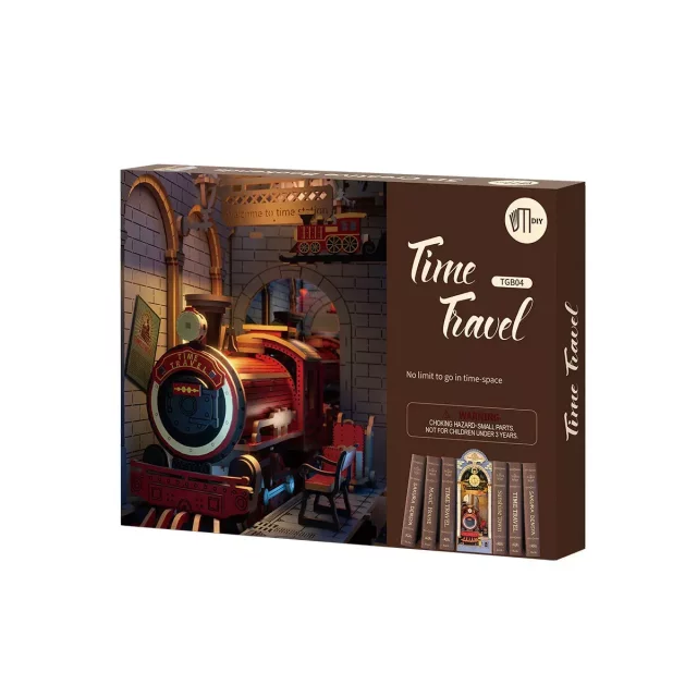 Zestaw konstrukcyjny - podpórka do książek Time Travel (drewno) - Robotime