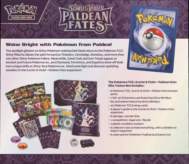 Karetní hra Pokémon TCG: Scarlet & Violet - Paldean Fates Elite Trainer Box