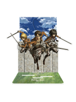 Figurka akrylowa Attack on Titan - Eren, Mikasa & Armin Diorama
