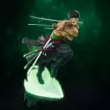 Figurka One Piece - Zoro 1/10 Glow in The Dark (Super Figure Collection) - Anime