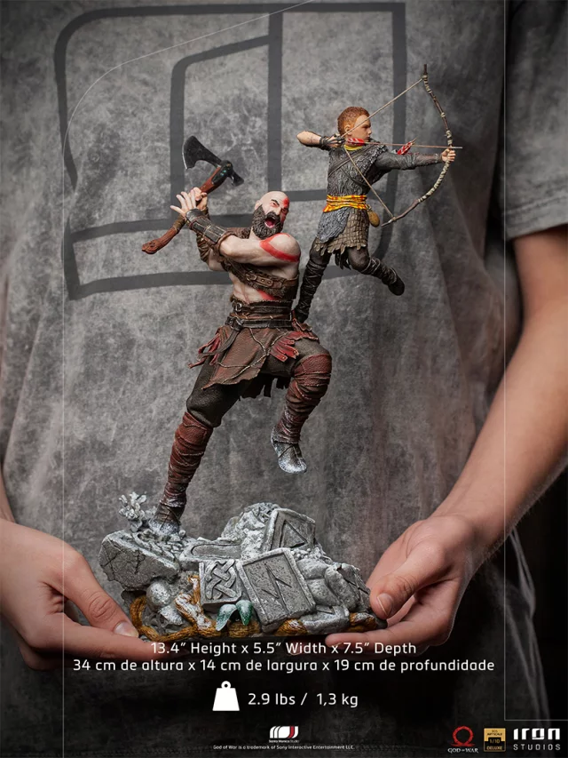 God of War Statuetka - Kratos and Atreus BDS Art Scale 1/10 (Iron Studios)