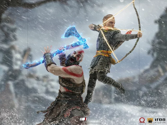 God of War Statuetka - Kratos and Atreus BDS Art Scale 1/10 (Iron Studios)