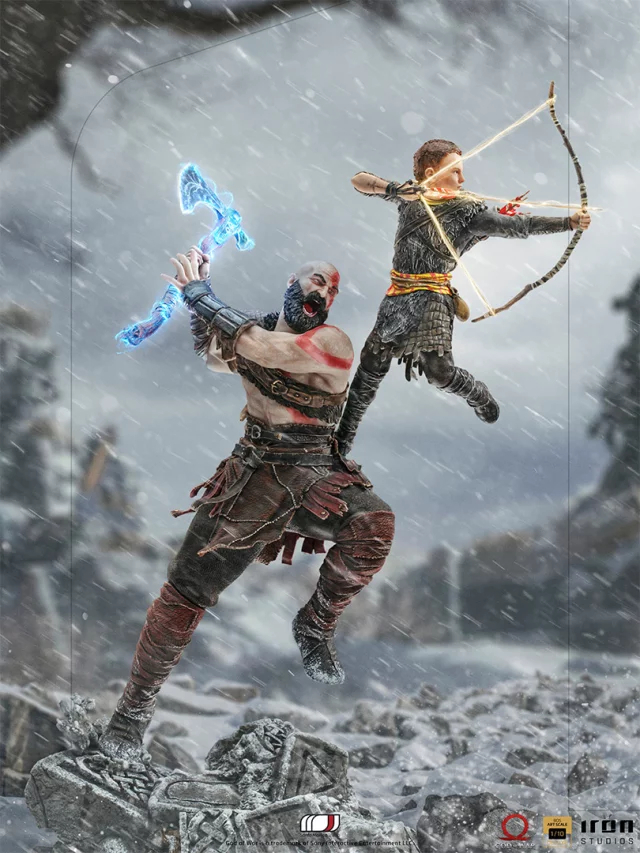 God of War Statuetka - Kratos and Atreus BDS Art Scale 1/10 (Iron Studios)