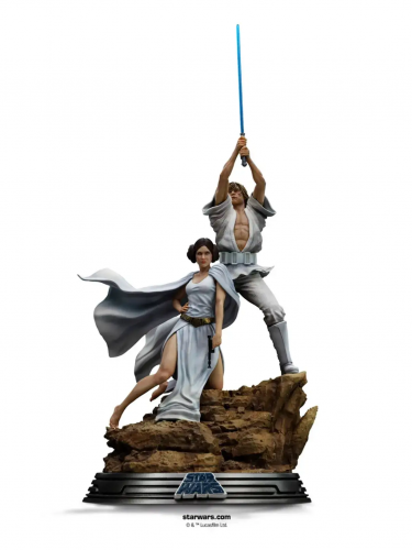 Statuetka Star Wars - Luke and Leia Movie Poster 1/10 (Iron Studios)