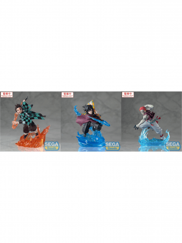Zestaw Demon Slayer - Tanjiro Kamado + Akaza + Giyu Tomioka (Sega)