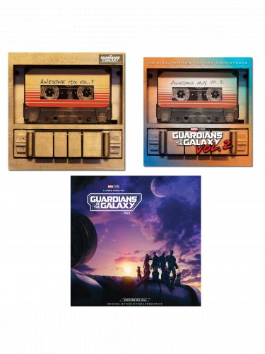 Okazyjny zestaw Guardians of the Galaxy - Oficjalny soundtrack Guardians of the Galaxy (Awesome mix vol.1, vol.2, vol.3) (vinyl)