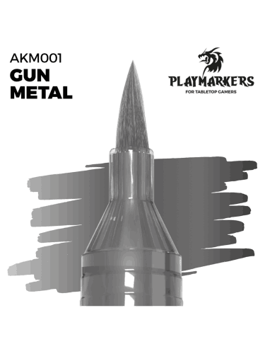 AK PlayMarkers (Gun Metal) - marker, farba metaliczna