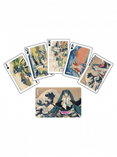 Karty do gry Vocaloid - Katsushika Hokusai x Hatsune Miku