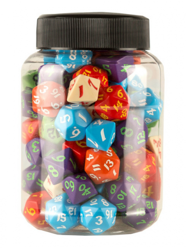 Kości do gry Jar of Dice II - D4, D6, D8, D10, D12, D20, D100 (losowy wybór) (1szt.)