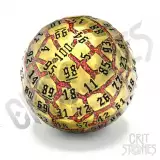 Kość Lava Orb - Metal D100 - Kości do gry