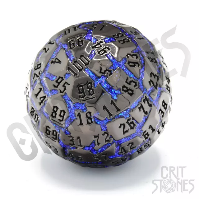 Kość Voidcaster - Metal D100 - Kości do gry