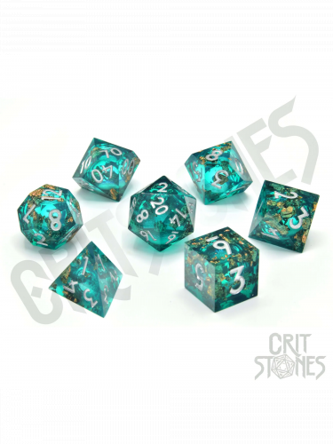 Kości Forest Fountain Liquid Core - RPG Dice Set  (7 szt.)