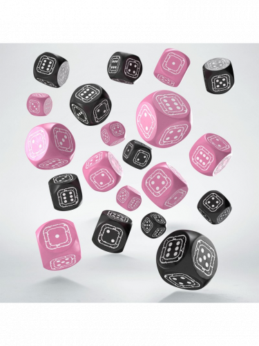 Kości Fortress Compact - Black & Pink (20 szt.)