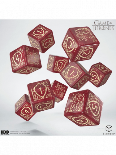 Kości Game of Thrones - Lannister (10 szt.)