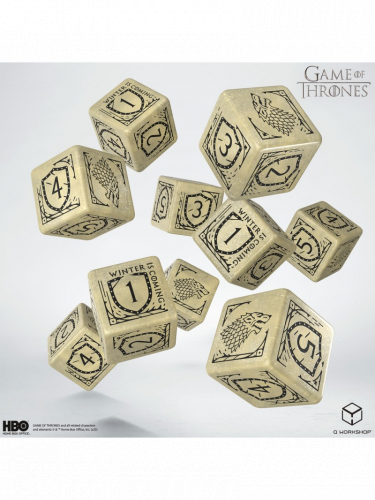 Kości Game of Thrones - Stark (10szt.)
