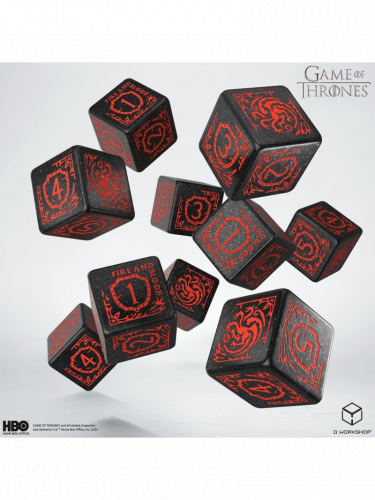Kości Game of Thrones - Targaryen (10 szt.)