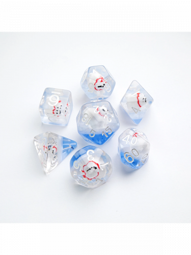 Kości Gamegenic - Embraced Series - Polar Bear RPG Dice Set (7 szt.)