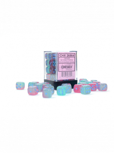Kości Gemini - Gel Green-Pink/blue (36 szt.)