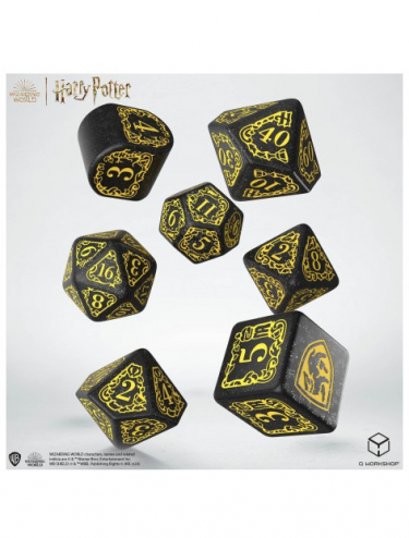 Kości do gry Harry Potter - Hufflepuff Czarny