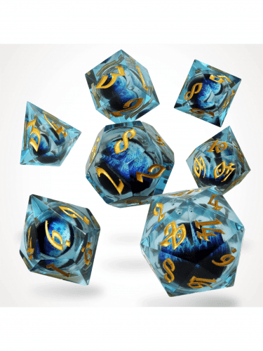 Kości Ice Dragon's Gaze Floating Eye - RPG Dice Set (7 szt.)