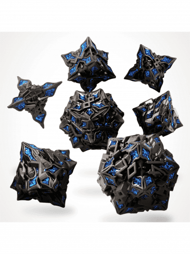 Kości Obsidian Alloy Metal - RPG Dice Set (7 szt.)