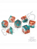 Kości Mystic Marine Sharp Edge Resin - RPG Dice Set  (7 szt.)