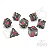Kości Nighttime Blossom Metal - RPG Dice Set (7 szt.)