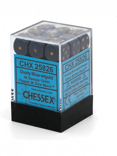 Kości Opaque - Dusty Blue (36 szt.)