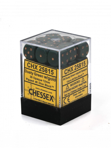 Kości Opaque - Dusty Green (36 szt.)