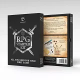 RPG Starter Set - kostky, notes, tužka, sáček na kostky, dřevěné počítadlo