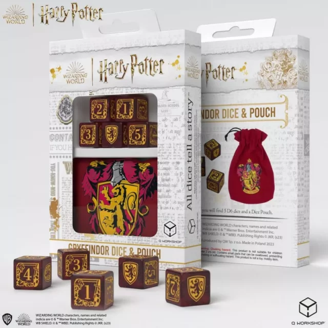 Set váčku a kostek Harry Potter - Gryffindor