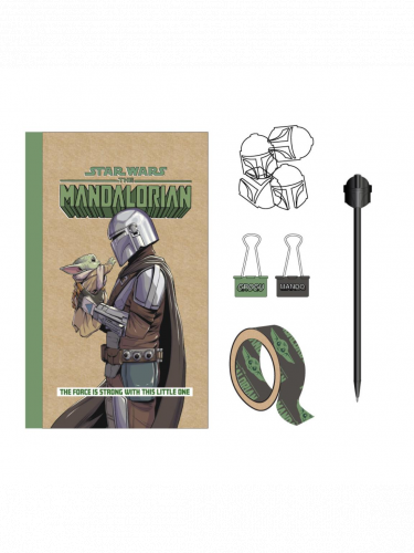 Zestaw podarunkowy Star Wars: The Mandalorian - Mando (notatnik, artykuły biurowe)