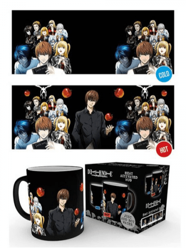 Kubek Death Note - Group (zmieniający się pod wpływem ciepła)