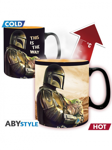 Mandalorian Kubek Heat Change Mando with Child