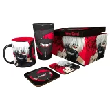 Zestaw upominkowy Tokyo Ghoul - kubek, szklanka, podstawki - Anime