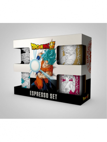 Kubek Dragon Ball - Goku Espresso zestaw - 4 elementy