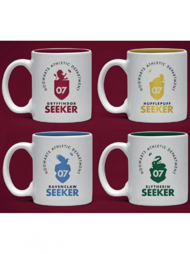 Kubki Harry Potter - Quidditch Espresso - 4 w zestawie