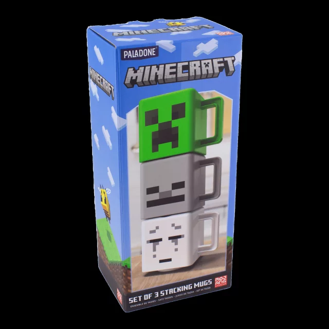 Hrnek Minecraft - Stacking Mugs (sada 3 hrnků)