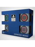 Kubek PlayStation - Espresso Sada - 4 ks