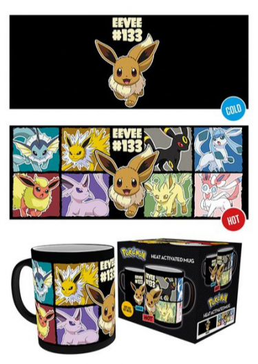 Kubek Pokémon - Eevee (zmieniający się pod wpływem ciepła)