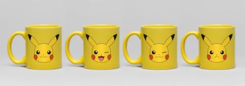 Kubek Pokémon - Espresso zestaw Pikachu - 4 kubki
