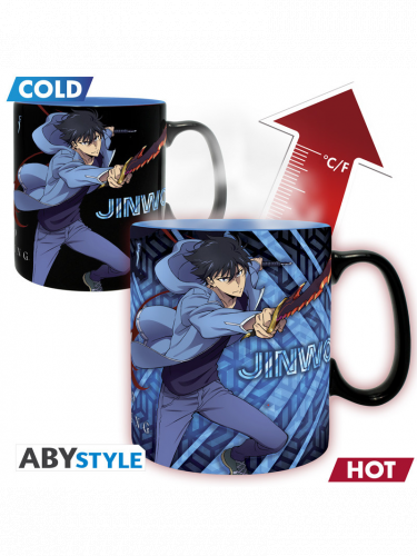 Kubek Solo Leveling - Jinwoo & Igris (zmieniający kolor)