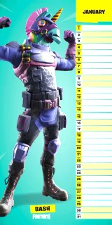 Kalendarz Fortnite 2021