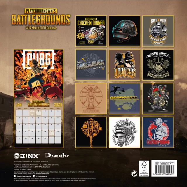 Kalendarz Playerunknown's Battleground 2020 - PUBG