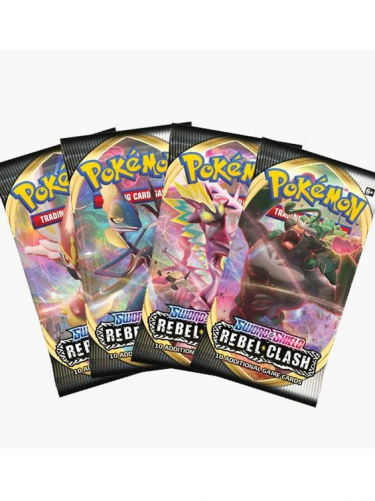 Gra karciana Pokémon TCG: Sword and Shield Rebel Clash - Booster (10 kart)