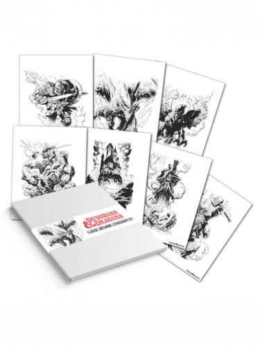 Plakat Dungeons & Dragons - Limited Edition Lithograph Set (7 szt.)