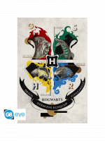 Plakat Harry Potter - Hogwarts Animal Crest