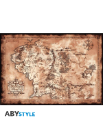 Plakat Lord of the Rings - Map