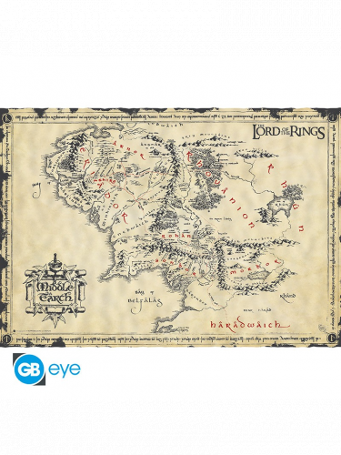 Plakat Lord of the Rings - Middle Earth