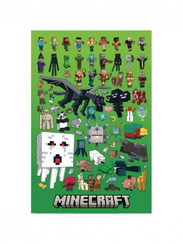 Plakat Minecraft - Character Montage